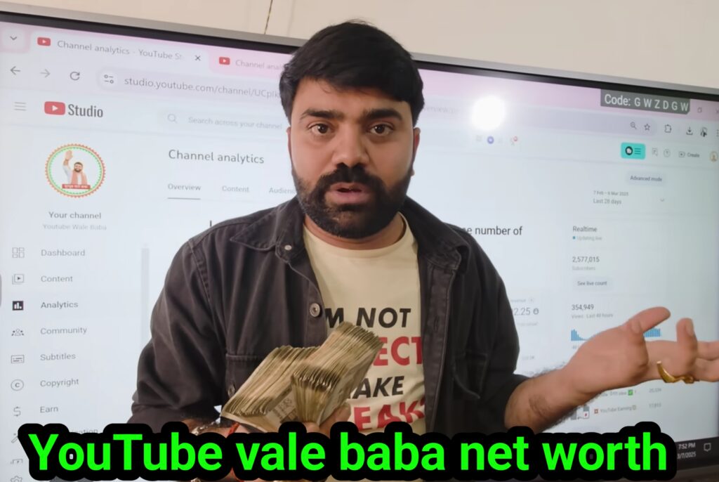 youtube wale baba net worth